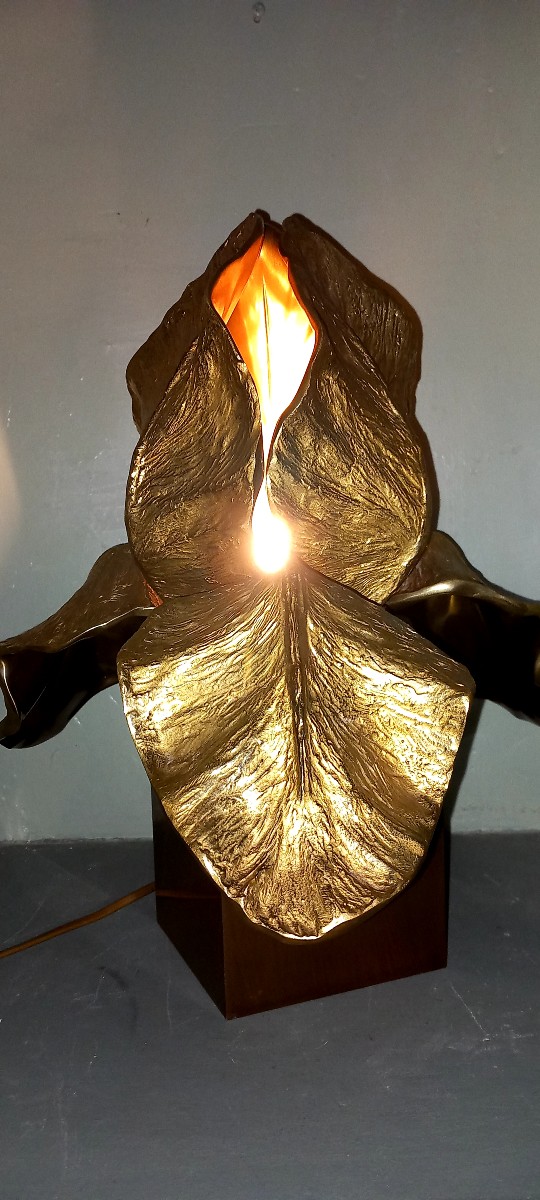 Lampe Iris bronze  Maison Charles -photo-8