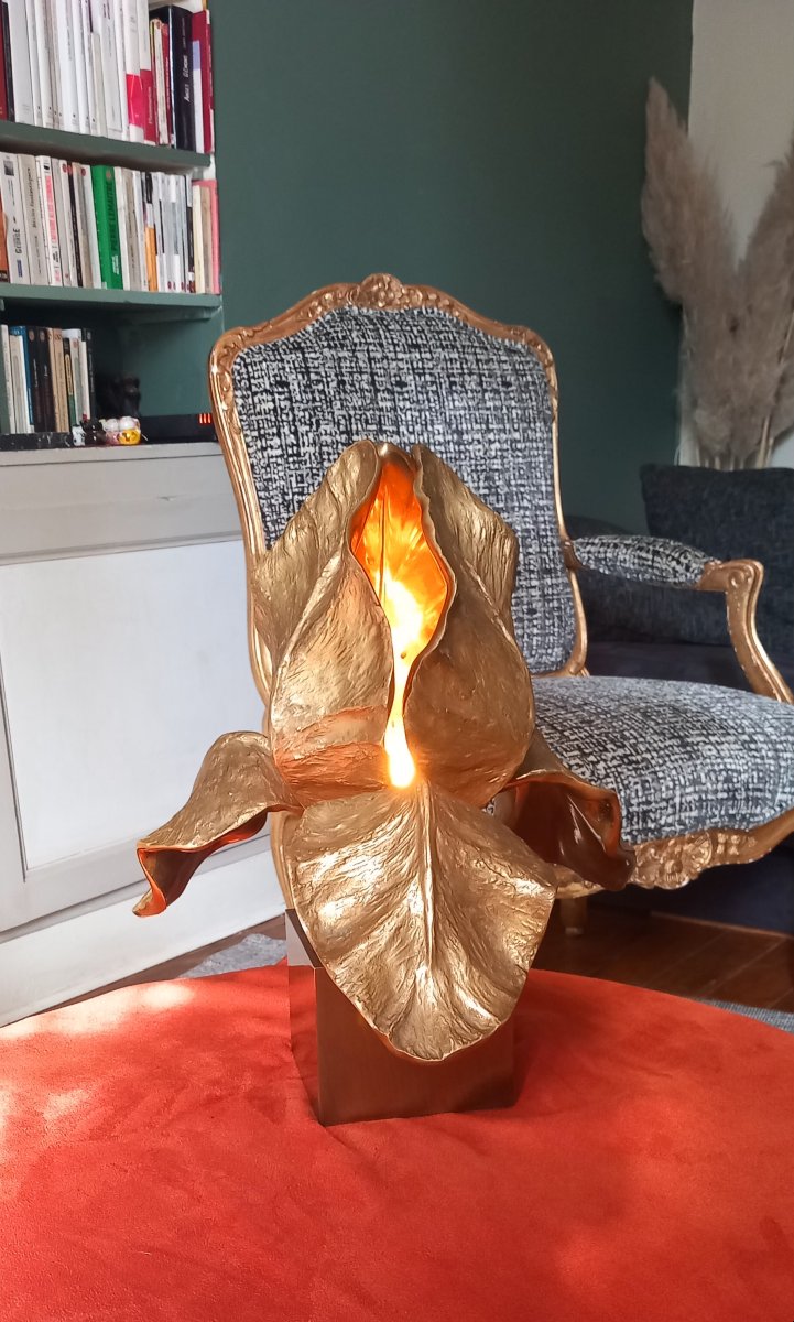 Lampe "Iris" de Christiane Charles – Maison Charles, vers 1965-photo-4