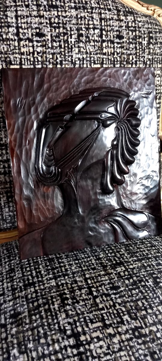 Bas relief post Art déco- Dedieu 1948-photo-2