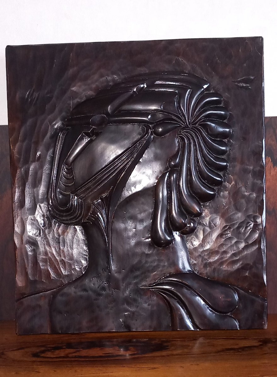 Bas relief post Art déco- Dedieu 1948-photo-2