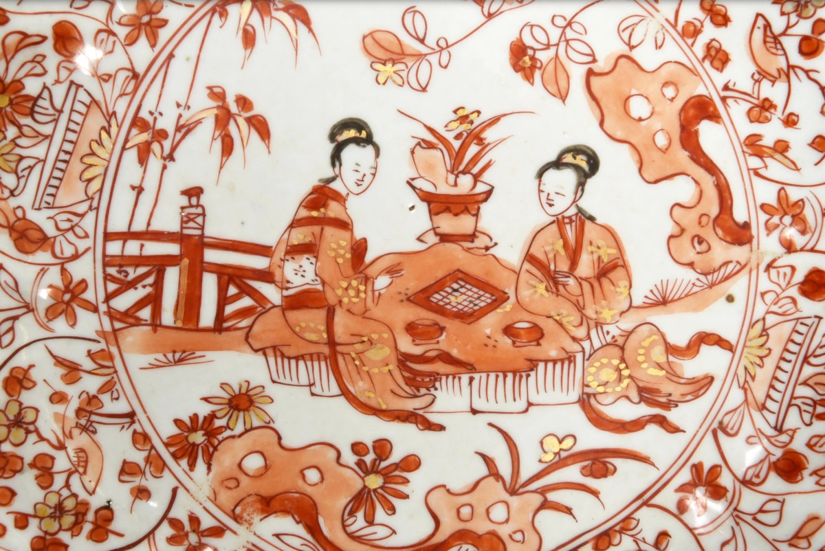 Paire d’Assiettes en Porcelaine "Rouge de Fer", Chine, Époque Kangxi (1662–1722)-photo-4