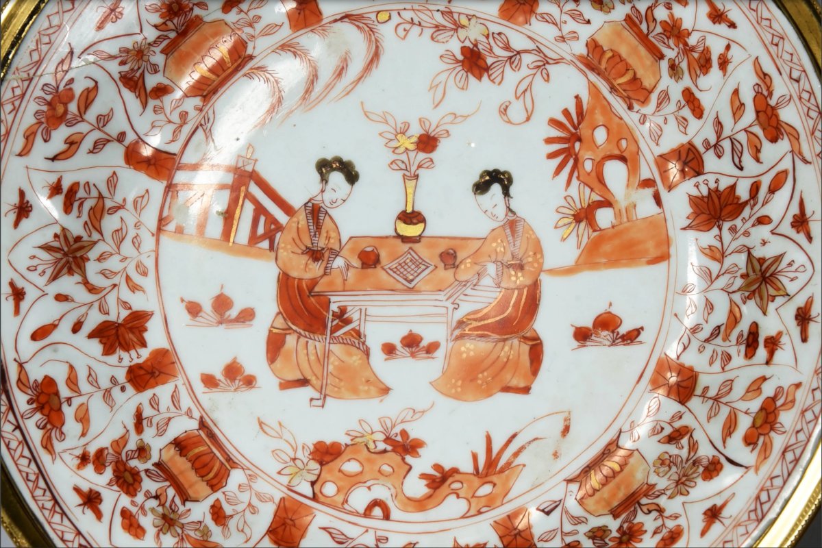 Paire d’Assiettes en Porcelaine "Rouge de Fer", Chine, Époque Kangxi (1662–1722)-photo-6