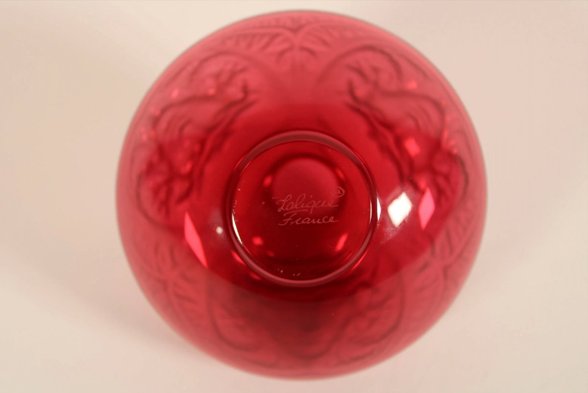 Lalique Crystal Vase-bottle, "psyché" Model-photo-3