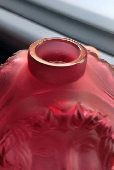 Lalique Crystal Vase-bottle, "psyché" Model-photo-4