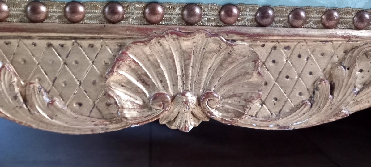  "duchesse" In Gilded Wood - Late Regency - Louis XV Period-photo-4