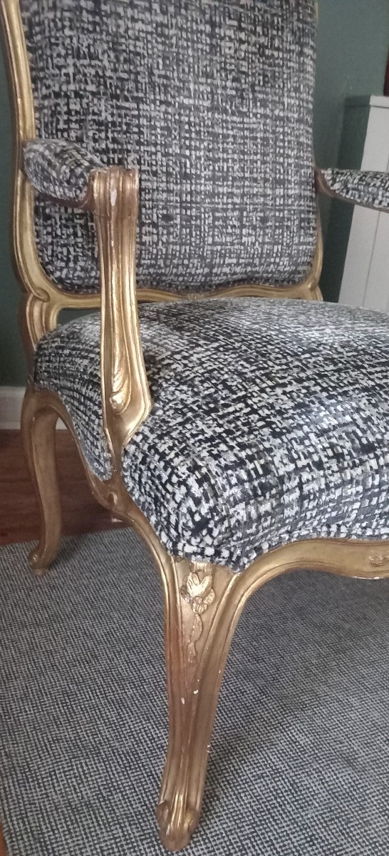 Paire de fauteuils Louis XV - À la reine-photo-4