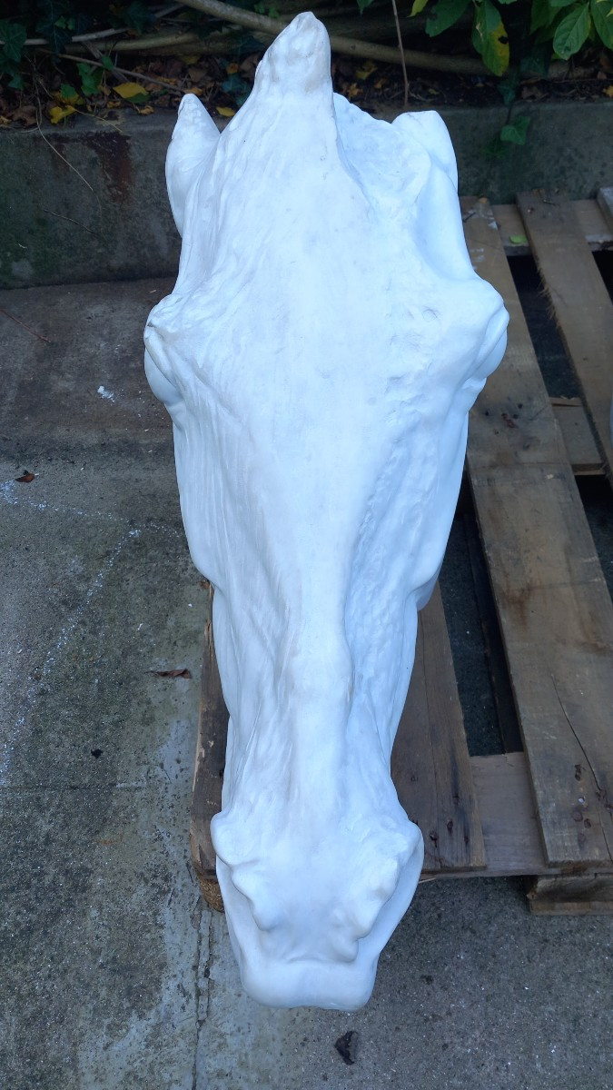 The Quadriga Of Selene - Monumental Suite Of 4 Horse Heads From The "parthénon" By Phidias-photo-3