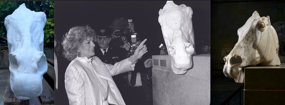 Selene Quadriga – Monumental Suite Of Four Horse Heads After The Parthenon-photo-3