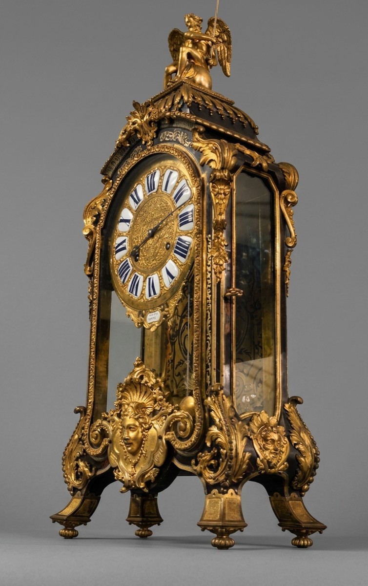 Important Cartel Louis XIV-Régence – Attribué aux Ateliers Boulle fils – Vers 1710-1720-photo-2