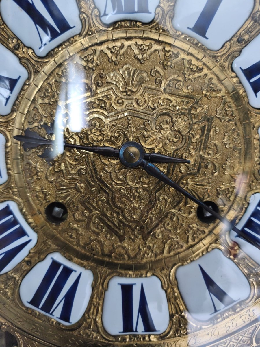 Important Cartel Louis XIV-régence – Attribué Aux Ateliers Boulle Fils – Vers 1710-1720-photo-3