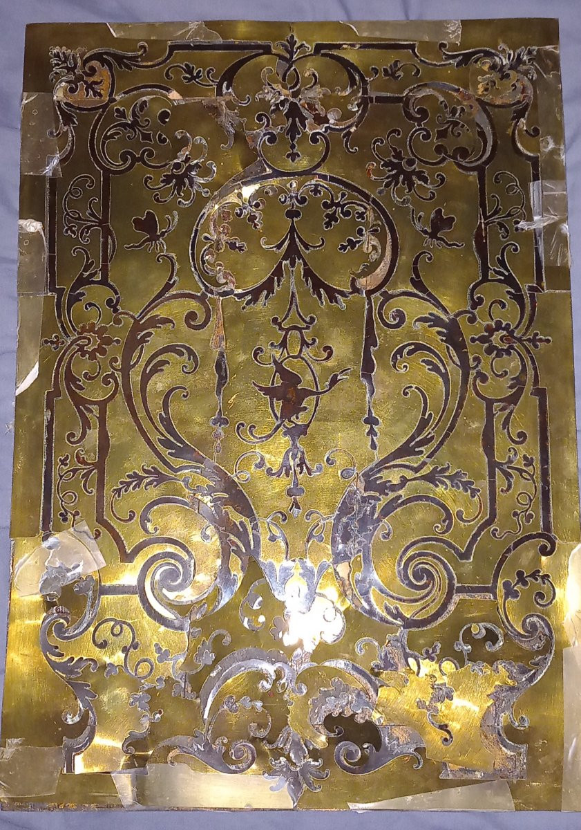 Important Cartel Louis XIV-régence – Attribué Aux Ateliers Boulle Fils – Vers 1710-1720-photo-4