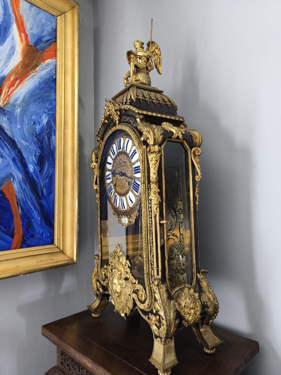 Important Cartel Louis XIV-régence – Attribué Aux Ateliers Boulle Fils – Vers 1710-1720
