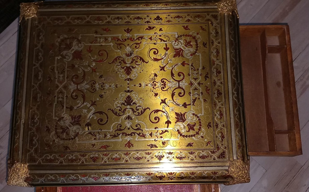 Coffee Table - Boulle Marquetry - Louis XIV Style-photo-2