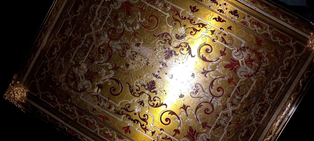 Coffee Table - Boulle Marquetry - Louis XIV Style-photo-4