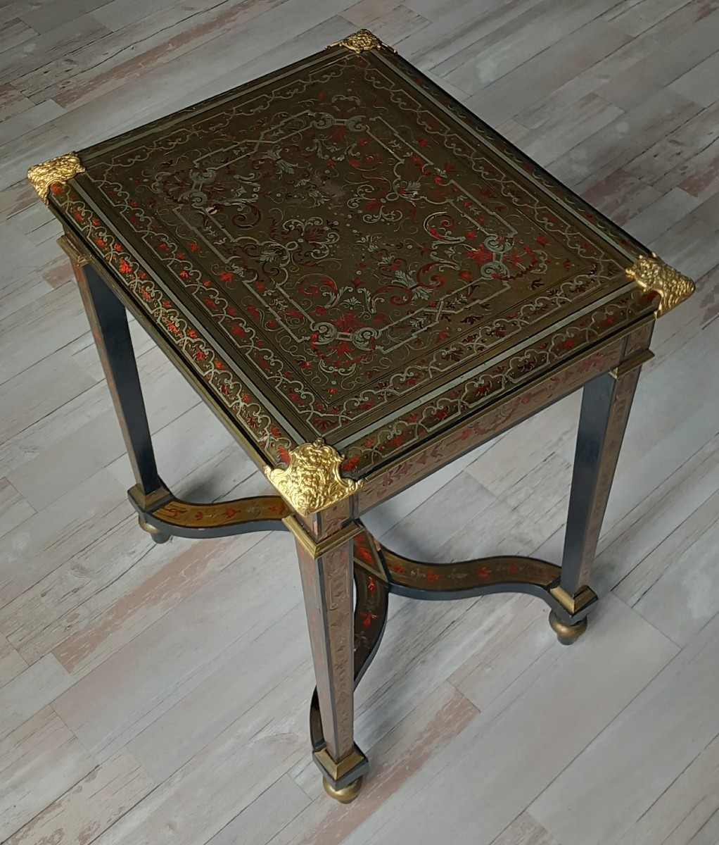 Coffee Table - Boulle Marquetry - Louis XIV Style