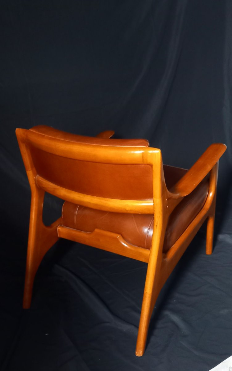 Fauteuil vintage-  Style 1960-1970 Scandinave-photo-1