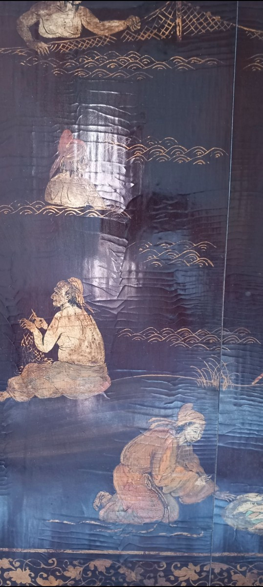 Chinese Lacquer Panel, Maison Jansen Taste-photo-3