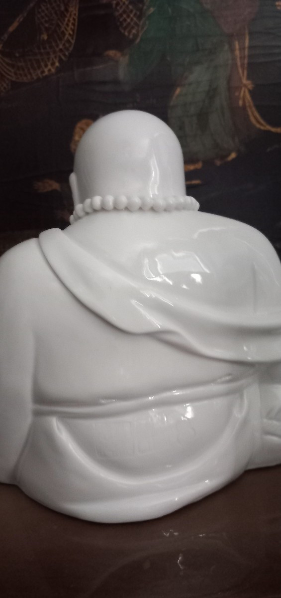 Bouddha  "Blanc de Chine" porcelaine de Dehua-photo-3