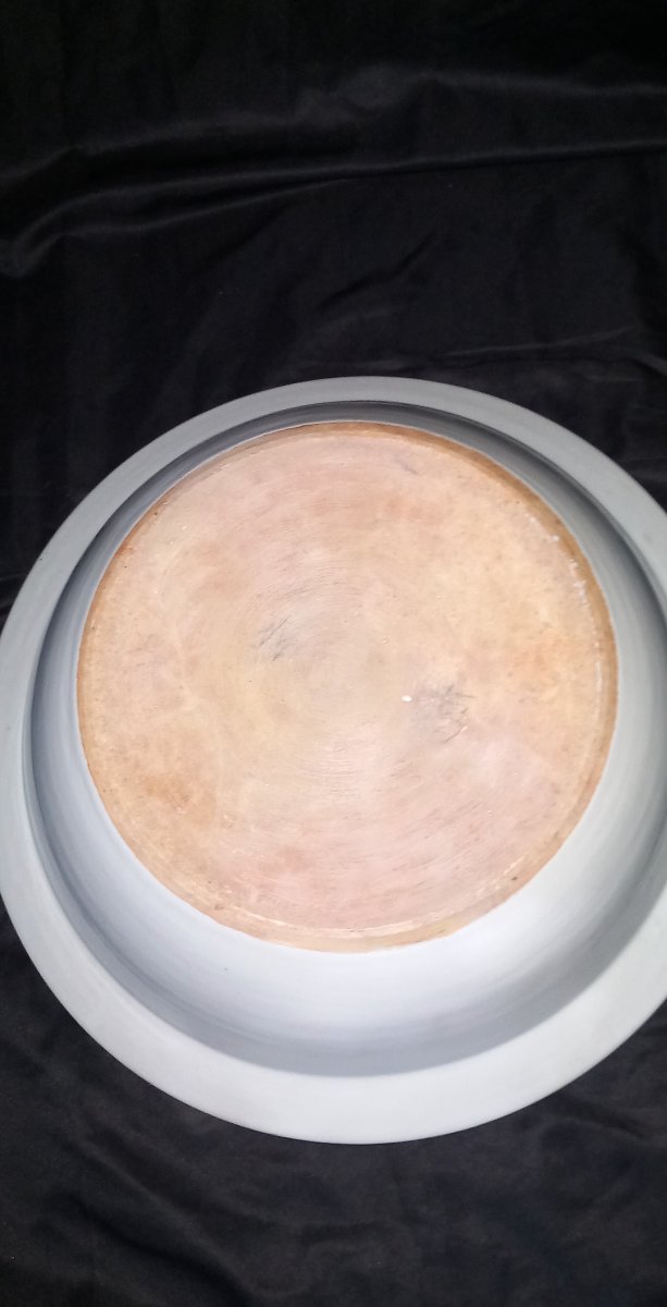 Large Porcelain Plate With Famille Rose Glazes - China, 19th Century-photo-2
