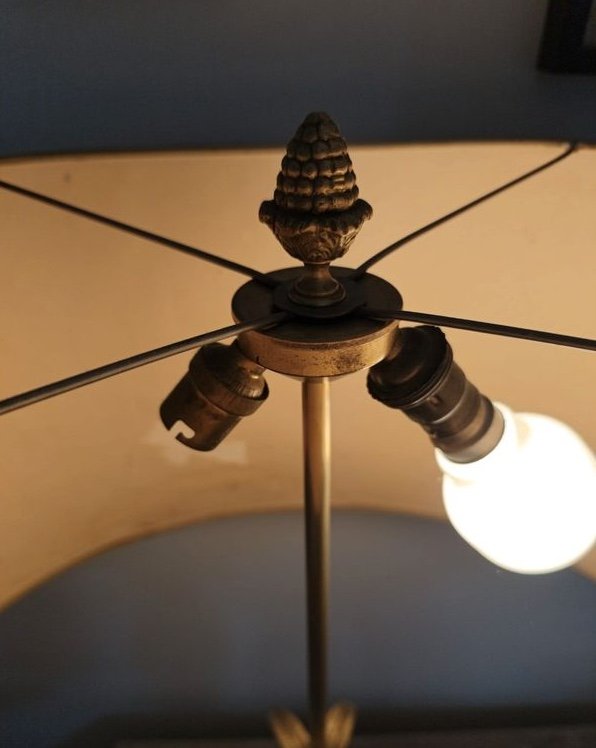 Lampe en bronze " Ananas" vers 1960-1970 - Goût Maison Charles -photo-2