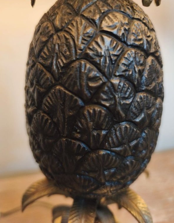 Lampe en bronze " Ananas" vers 1960-1970 - Goût Maison Charles -photo-3
