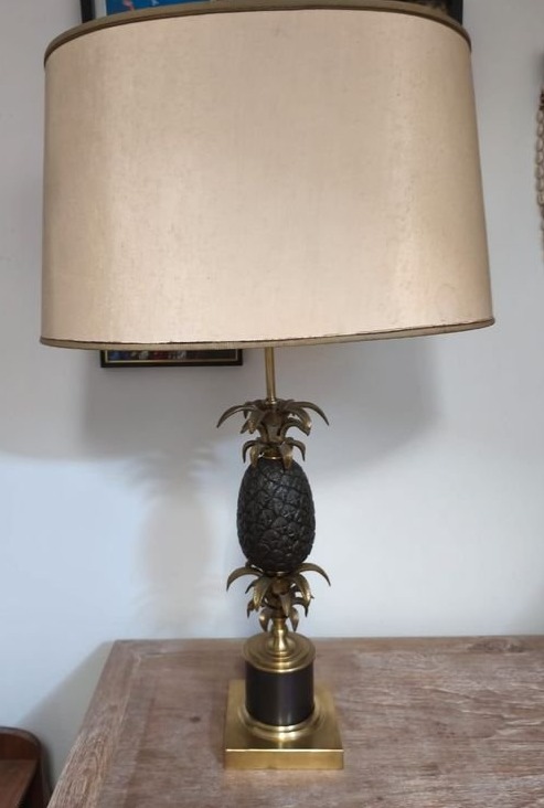 Lampe en bronze " Ananas" vers 1960-1970 - Goût Maison Charles 
