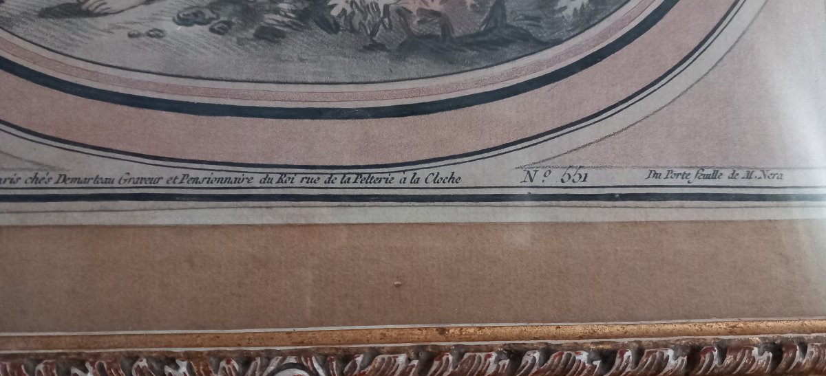 Paire de gravures par Demarteau d'après François Boucher-photo-4