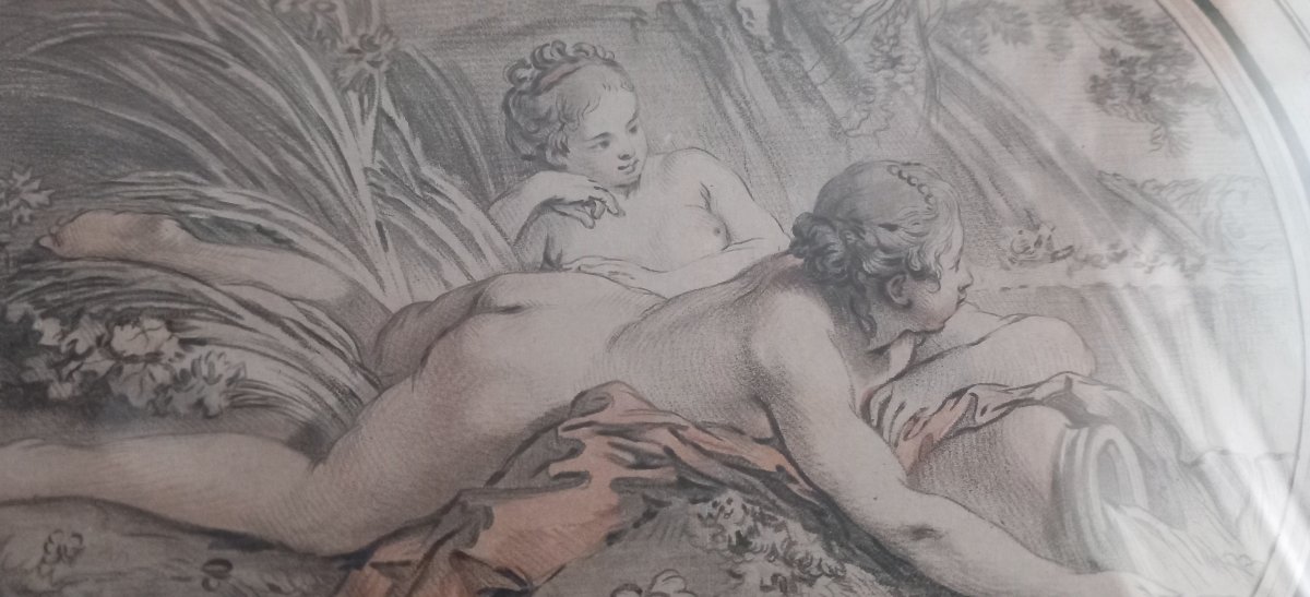 Paire de gravures par Demarteau d'après François Boucher-photo-6