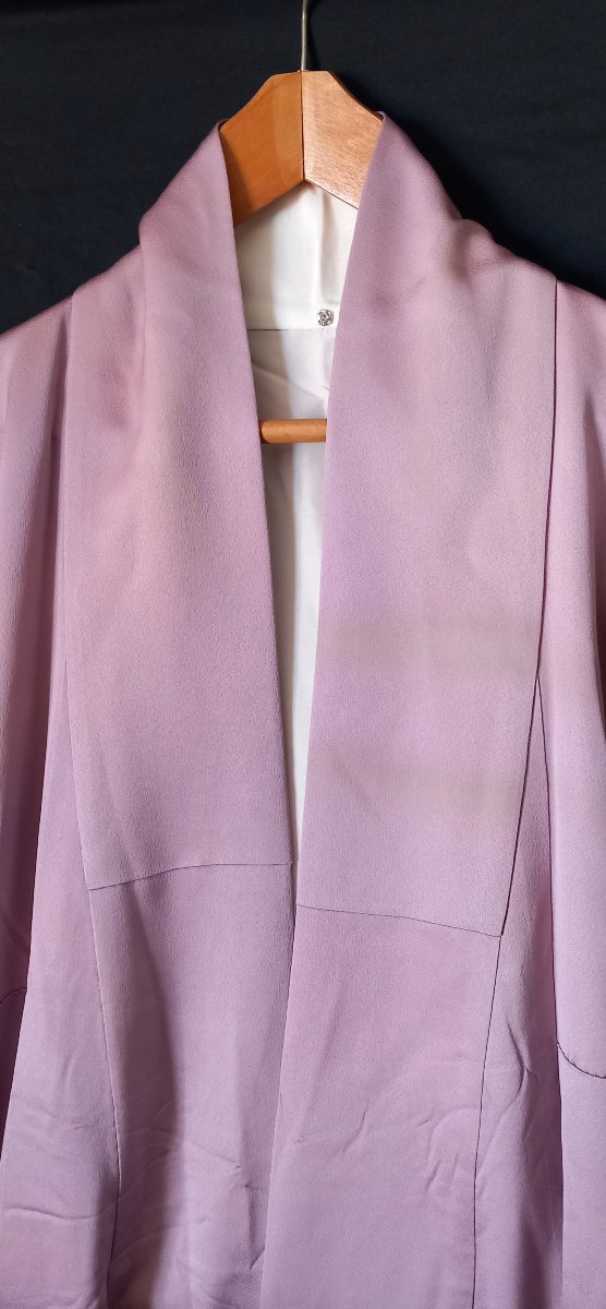 Kimono en Soie Mauve Poudré – Japon- xx-photo-4