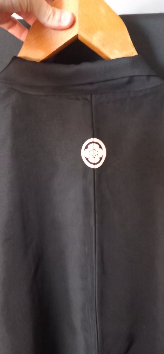 Haori—men's Black Silk Kimono -photo-1