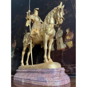 Bronze -louis d'Orléans - Emmanuel Fremiet (1824-1910)