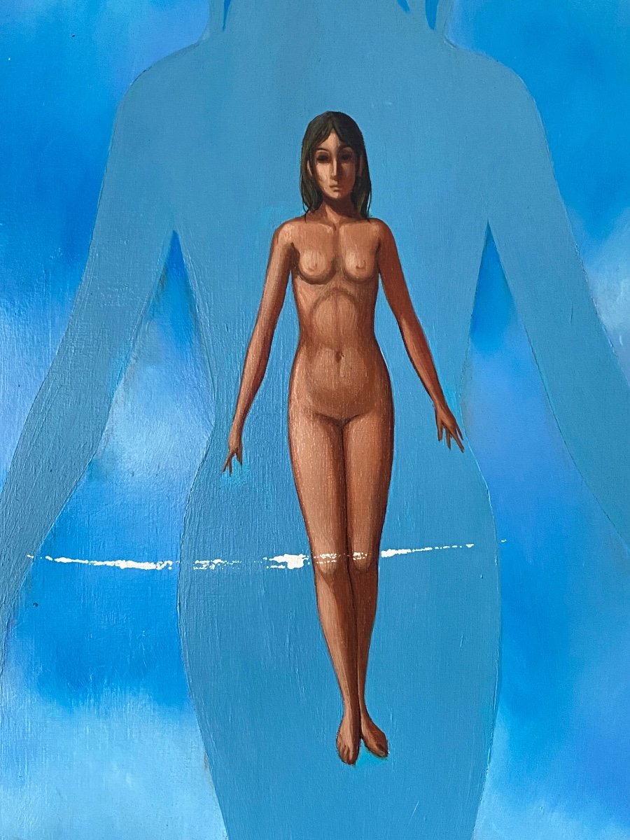  Jean-pierre Serrier (1934-1989) Oil On Canvas-photo-3