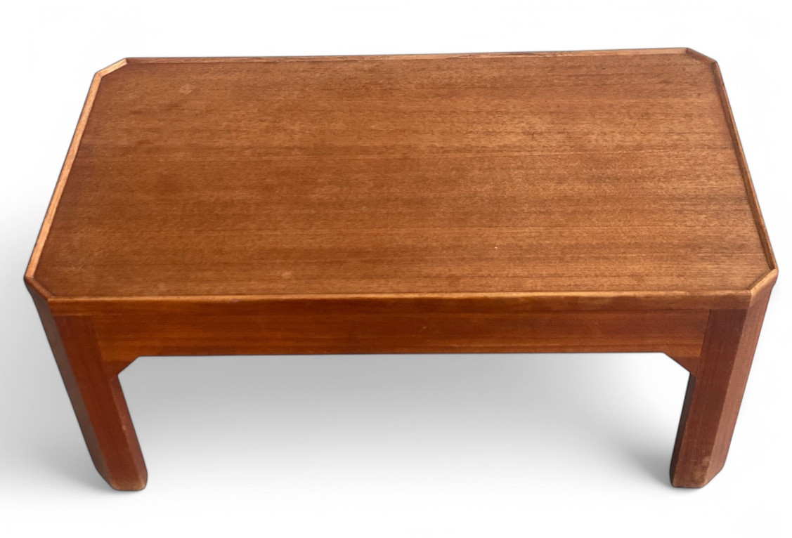 Table basse en teck – Design vintage des années 60-photo-3