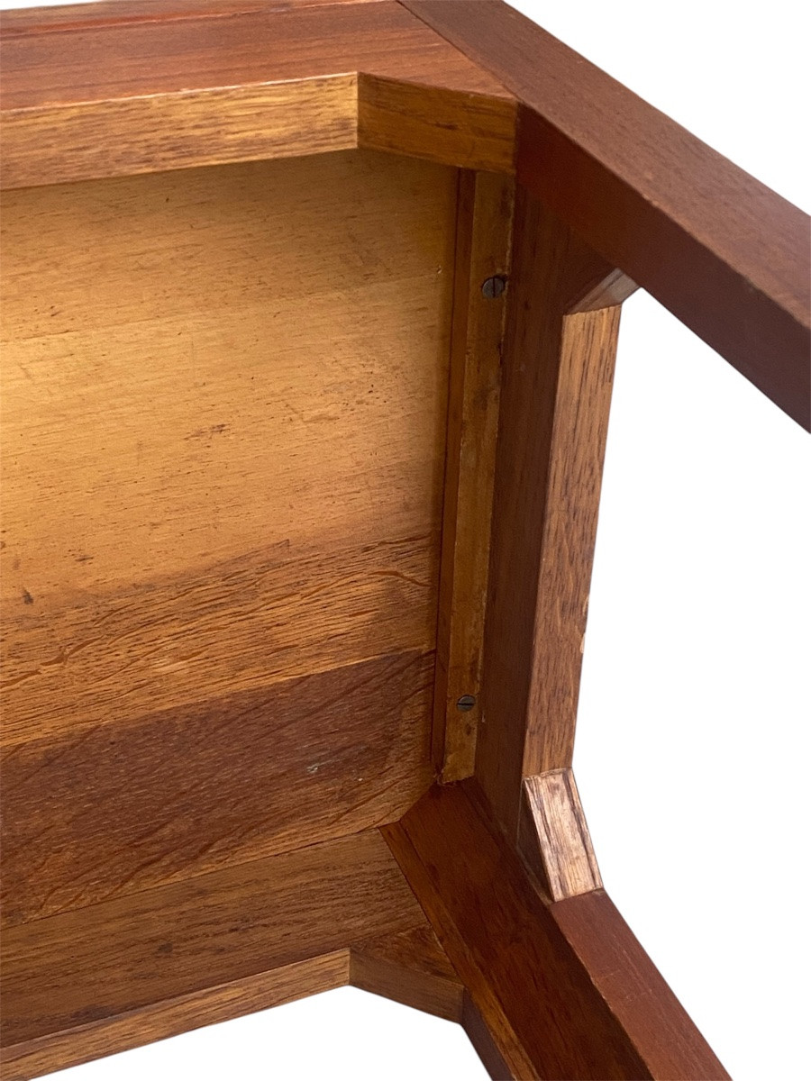 Table basse en teck – Design vintage des années 60-photo-5
