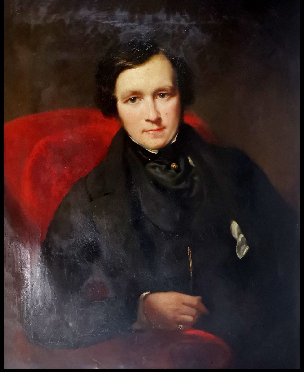 Portrait de gentilhomme – École anglaise du XIXe siècle-photo-2