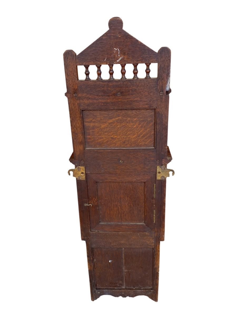 Victorian Wall Clock Jw Benson Wood 1847 Japy Frères Movement-photo-1