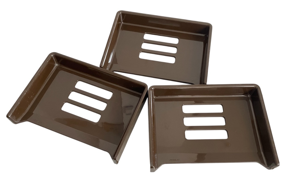 Vintage “eva” Letter Tray – Raymond Loewy For Armor (1970s)-photo-3