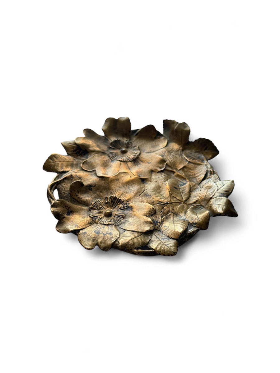 Ernest Sanglan - Thiébaut Frères Fumière & Cie, Art Nouveau Bronze Pocketknife, Ca 1900-photo-2