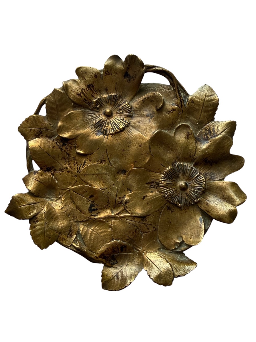 Ernest Sanglan - Thiébaut Frères Fumière & Cie, Art Nouveau Bronze Pocketknife, Ca 1900-photo-4