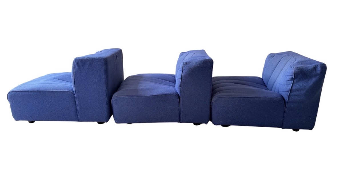Canapé modulaire vintage Tito Agnoli - Mobilier International (années 70) - à restaurer-photo-1