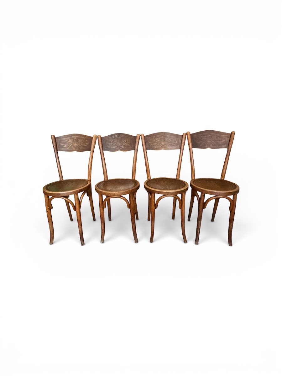 Lot de 4 chaises W. Baumann & Cie-photo-2