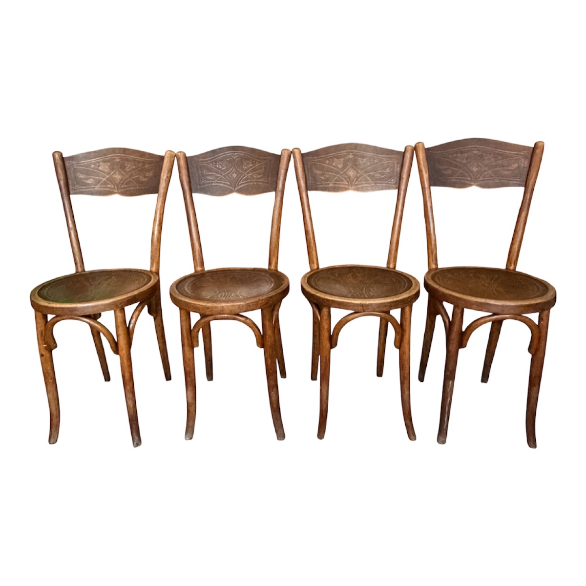 Lot de 4 chaises W. Baumann & Cie-photo-3