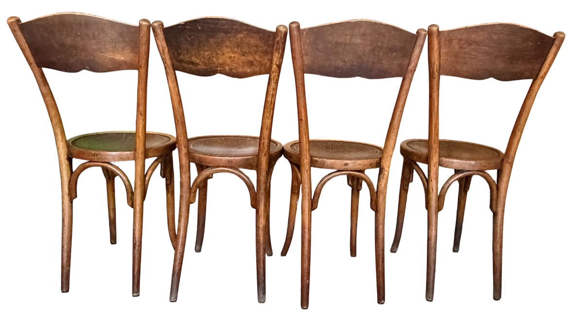 Lot de 4 chaises W. Baumann & Cie-photo-1
