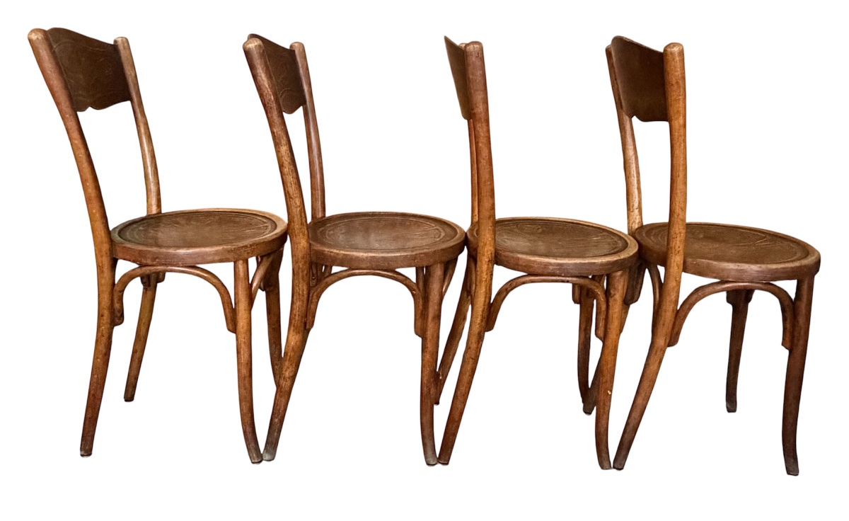 Lot de 4 chaises W. Baumann & Cie-photo-3