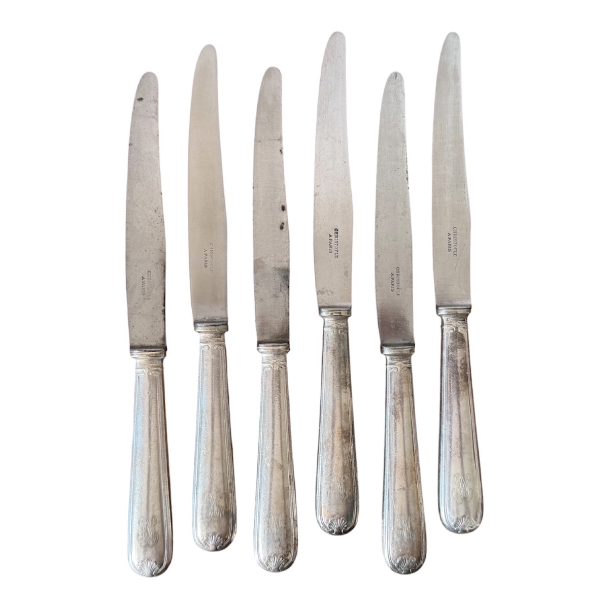 Ancienne ménagère Christofle Marot Bérain métal argenté 42 pièces 6 personnes-photo-2