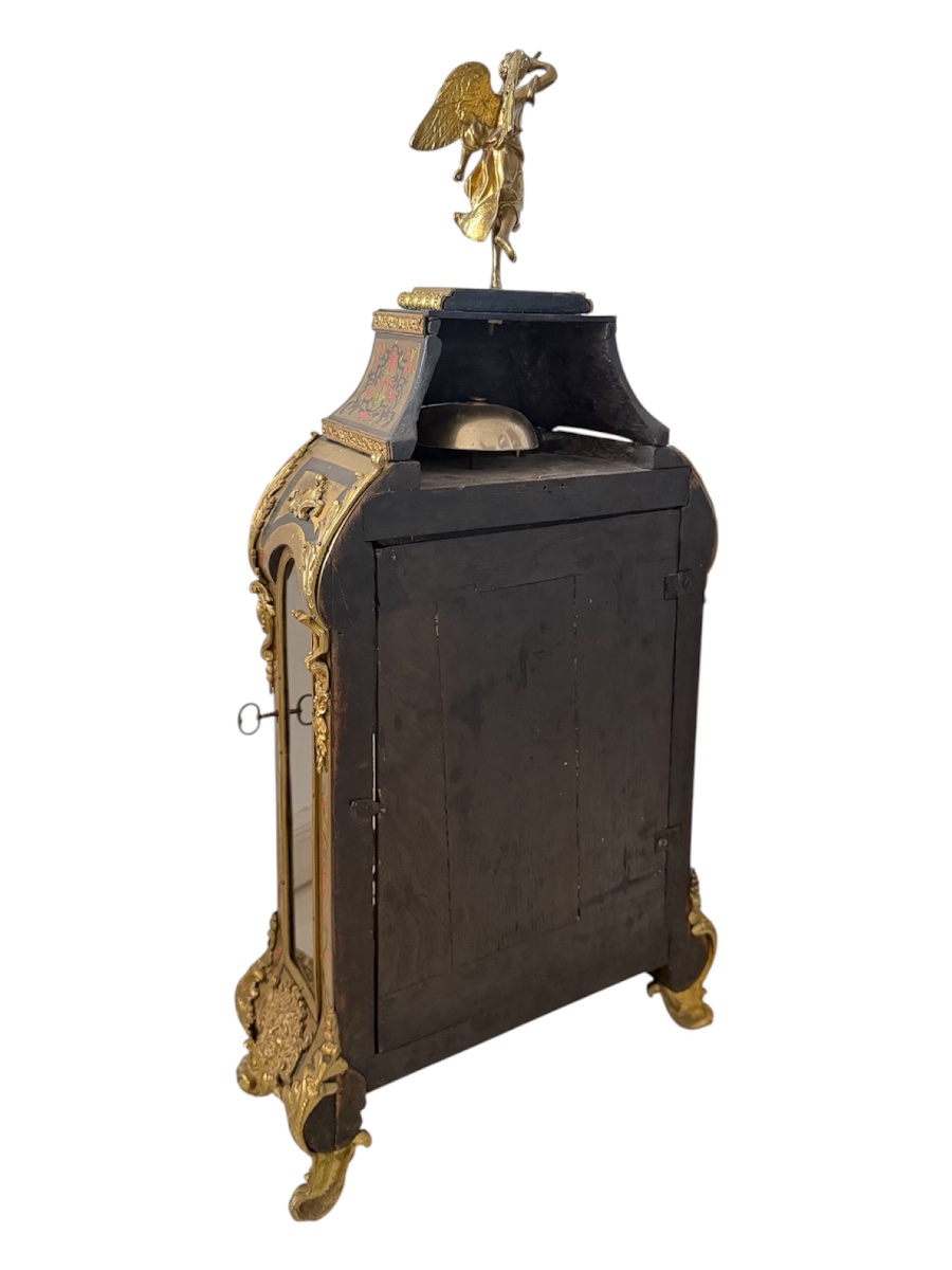 Cartel d’applique et sa console en marqueterie Boulle, époque fin Louis XIV – début Régence-photo-1