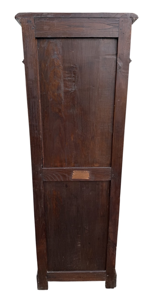 Neo-gothic Breton Bonnetiere Cupboard - Solid Oak - 19th Century-photo-4