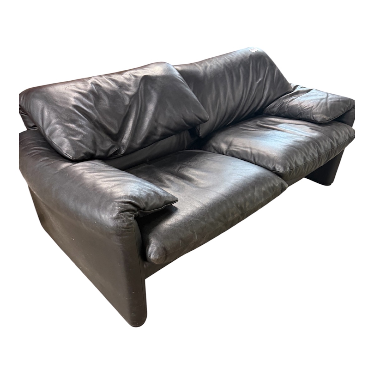 Lot Design Italien : Canapé Maralunga Cassina + Lowboard MDF Italia-photo-2