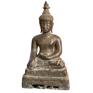 Bouddha assis en méditation – Bronze – Thaïlande, XIXe siècle