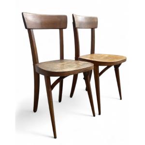 Lot de 2 chaises vintage STELLA – Années 60 